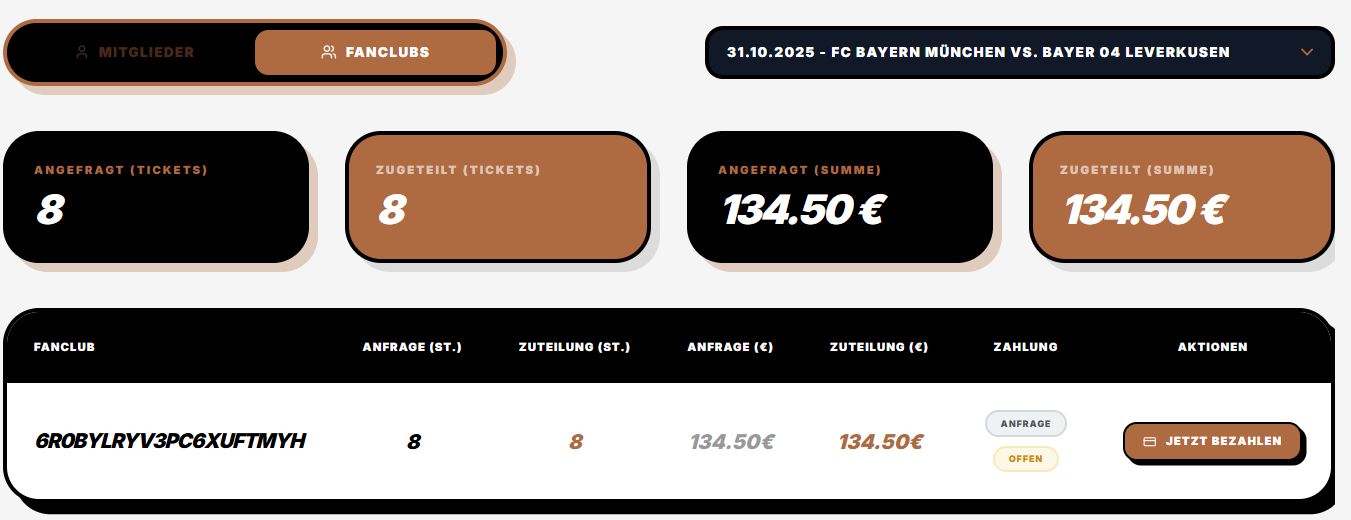 Fanclub anlegen
