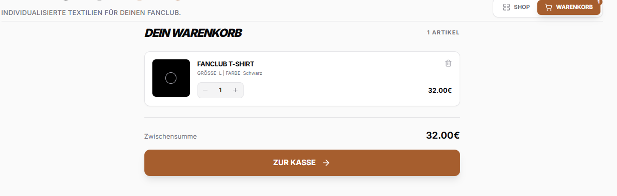 Fanclub anlegen