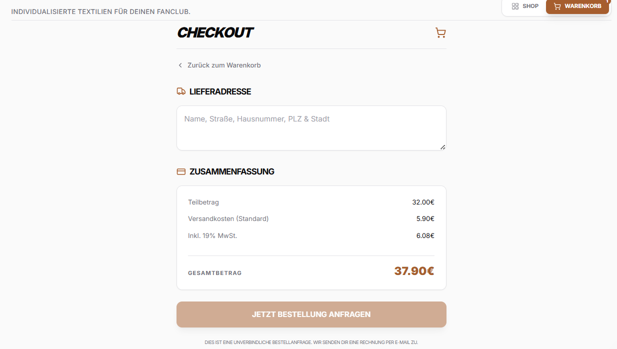Fanclub anlegen